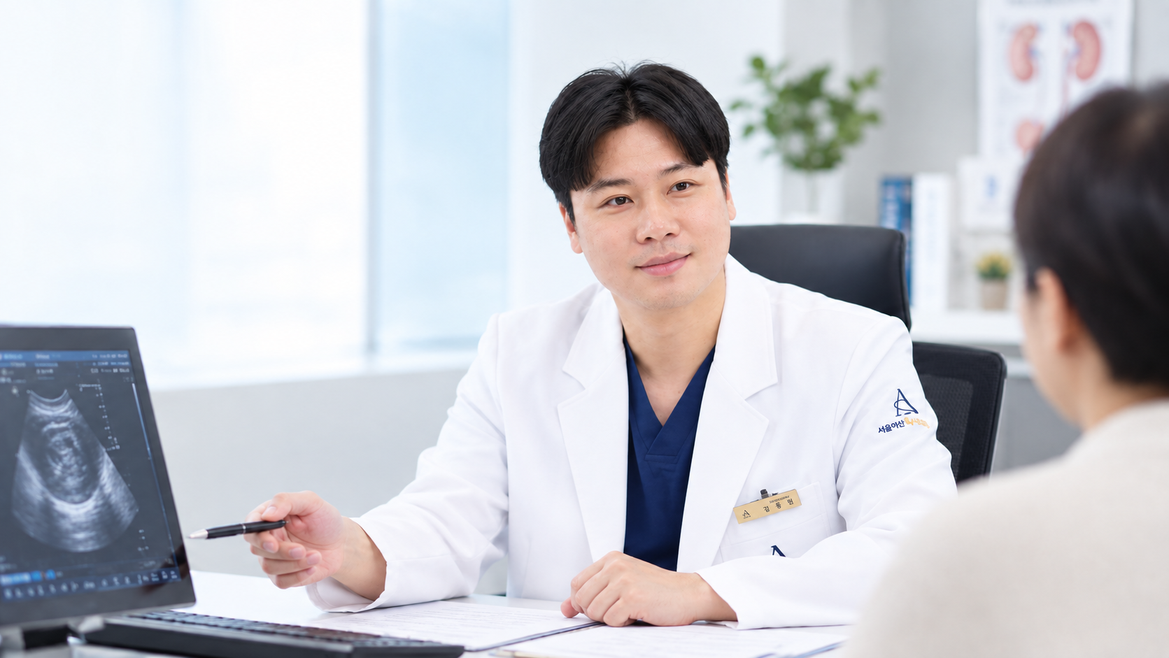 진료실에서 환자와 상담하는 의료진